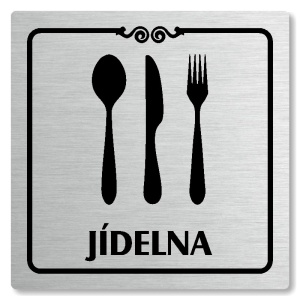 Jídelna, 118x118mm, stříbrná, Texas